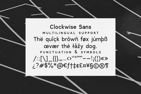 Clockwise - Free Sans Serif Font