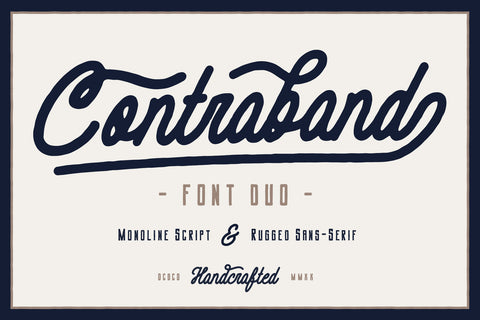 Contraband - Free Monoline Script Font