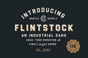 Flintstock - Industrial Display Font