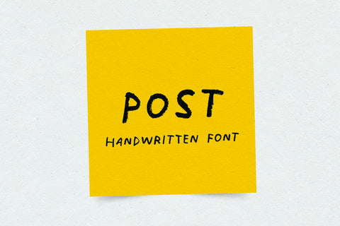 POST - Free Handwritten Font