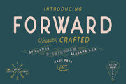 Forward - Free Vintage Font | 3 Styles + Italics