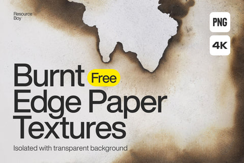 100 Free Burnt Edge Paper Textures
