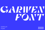 Garwen - Free Sharp Stencil Display Font