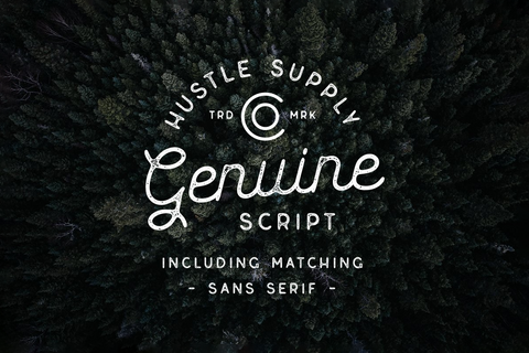 Genuine Script - Textured Type Duo
