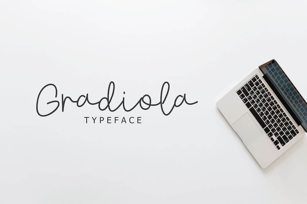 Gradiola - Free Beautiful Modern Script Font - Pixel Surplus