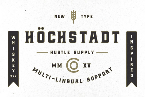 Höchstadt - Bold Industrial Typeface