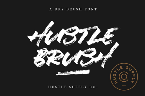 Hustle Brush - Flowing Brush Typeface