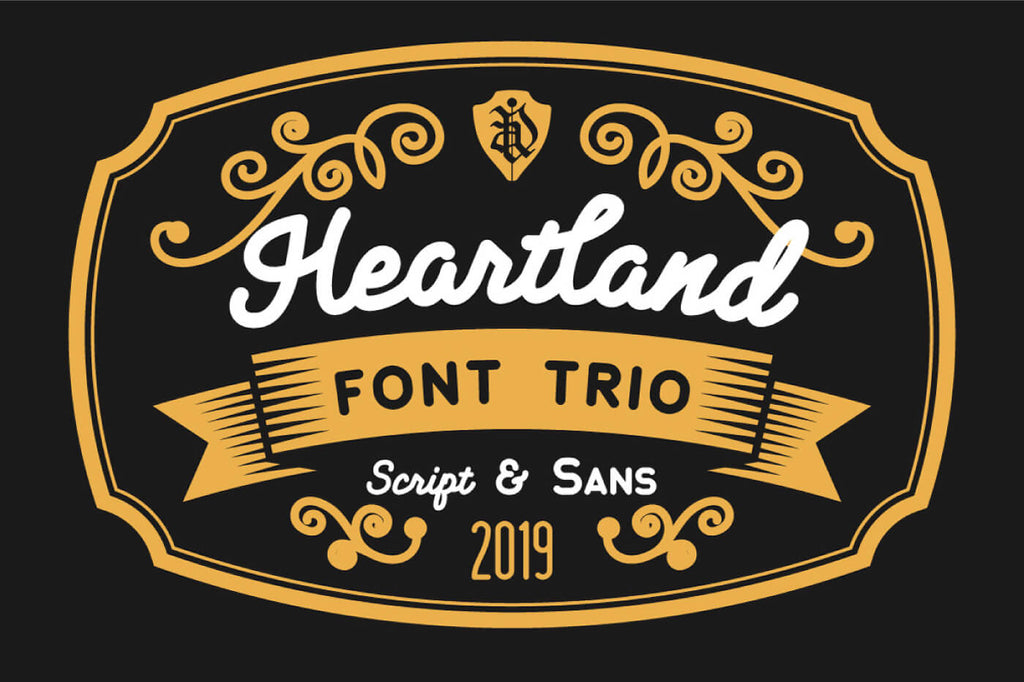 Heartland - Free Vintage Rounded Sans Serif – Pixel Surplus