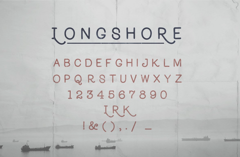 Longshore - Hand Drawn Font