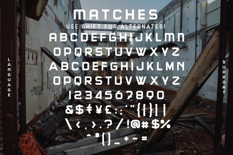 Matches - Geometric Sans Serif Typeface