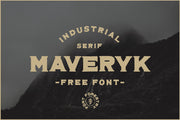 Maveryk - Free Industrial Font