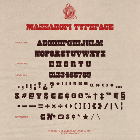 Mazzaropi - Slab Serif Display Font