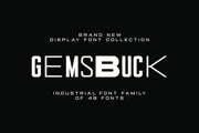 Gemsbuck | Modern Industrial Font