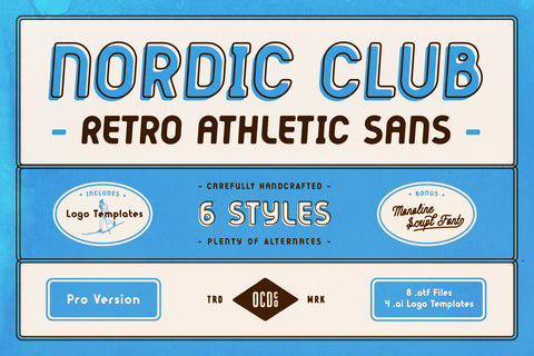 Nordic Club - Free Retro Font