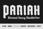 Pariah - Heavy Weight Blackletter Font