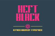 Heft Black - Free Font
