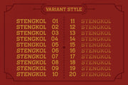 Stengkol - Free Vintage Slab Serif Font