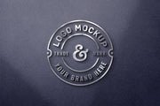 Free 3D Metal Logo Mockup