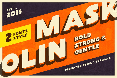 Maskoolin - Free Bold Font | 2 Styles - Pixel Surplus