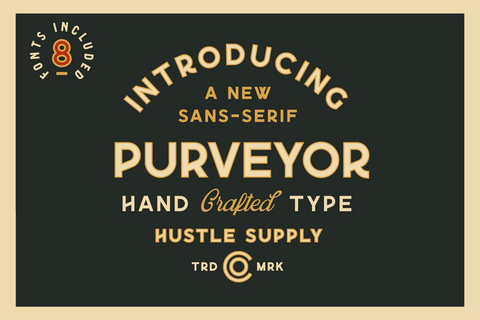 Purveyor - 8 Fonts Included