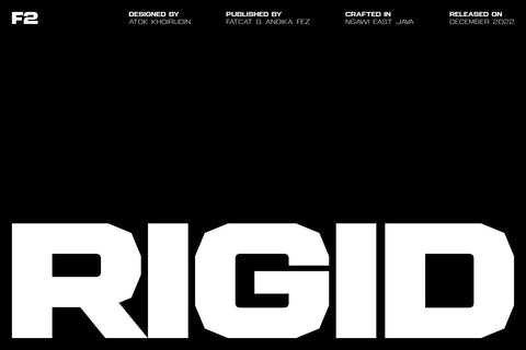 Rigid - Industrial Sans Serif Display Font