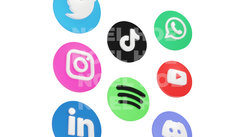 3D Social Media Icons Pack