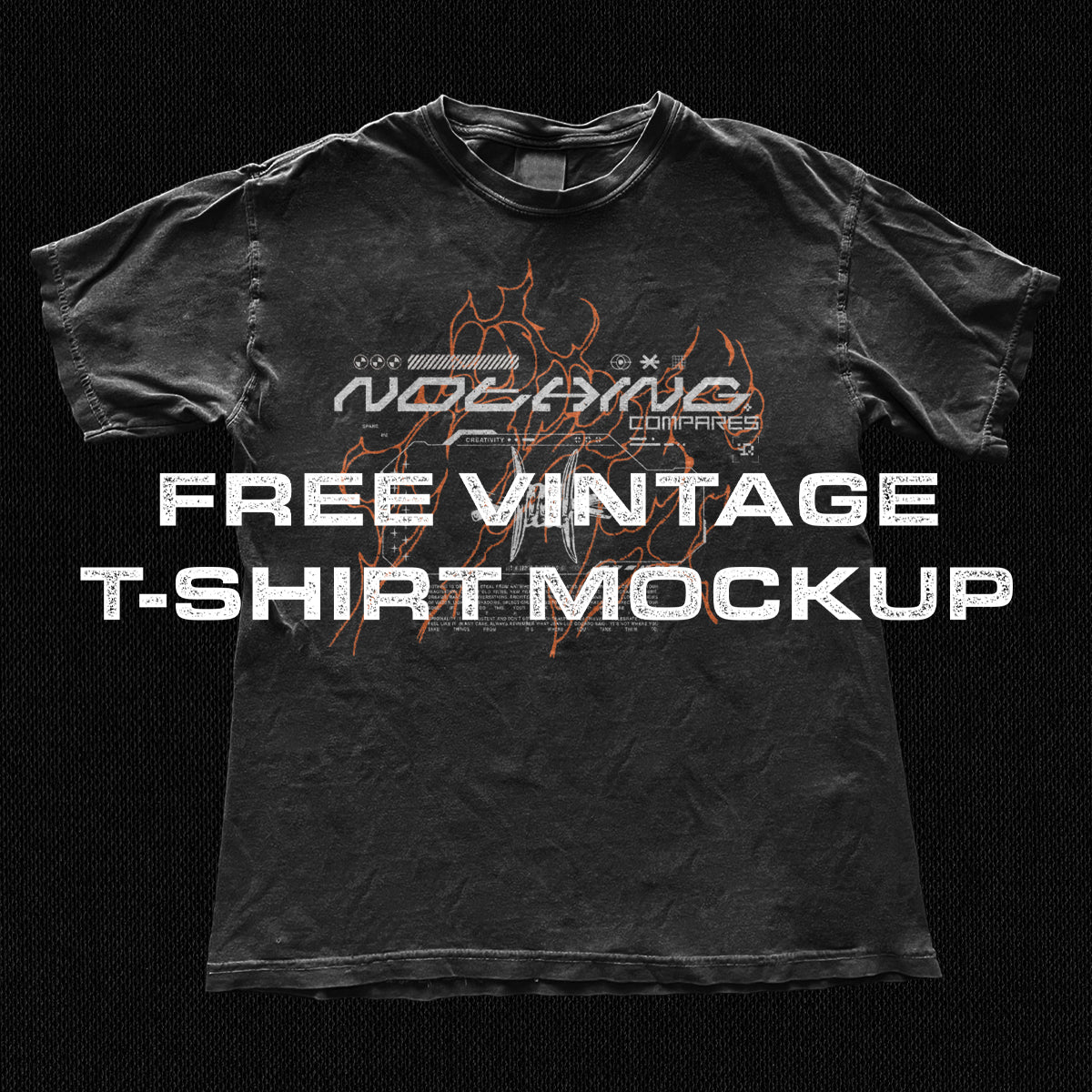 Free Vintage T-Shirt Mockup – Pixel Surplus
