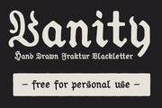 Vanity - Free Blackletter Font