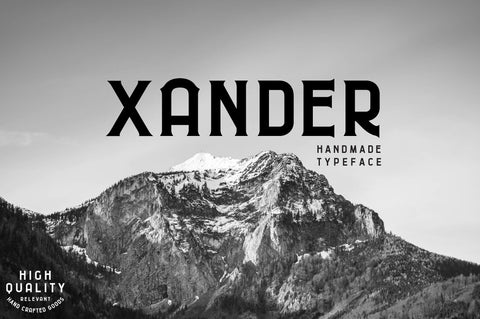 Xander - Handmade Typeface