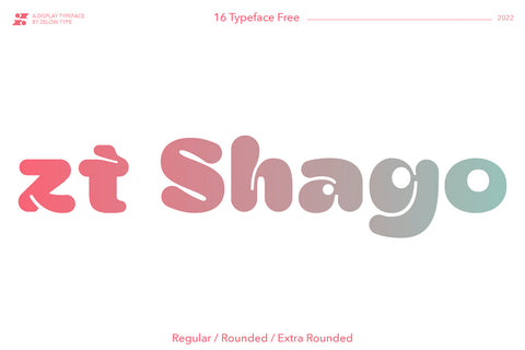 Zt Shago - Free Display Typeface